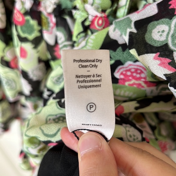 Cinq A Sept Dita Floral Print Long Sleeve Minidress in Prickly Pear Multi Size 4 - Picture 10 of 11